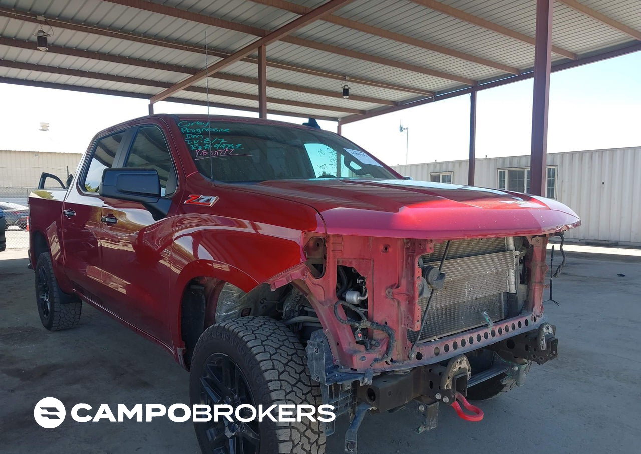 2021 Chevrolet Silverado 1500 4wd  Short Bed Lt Trail Boss, пошкодження: Передня частина, Iaai лот 45889783