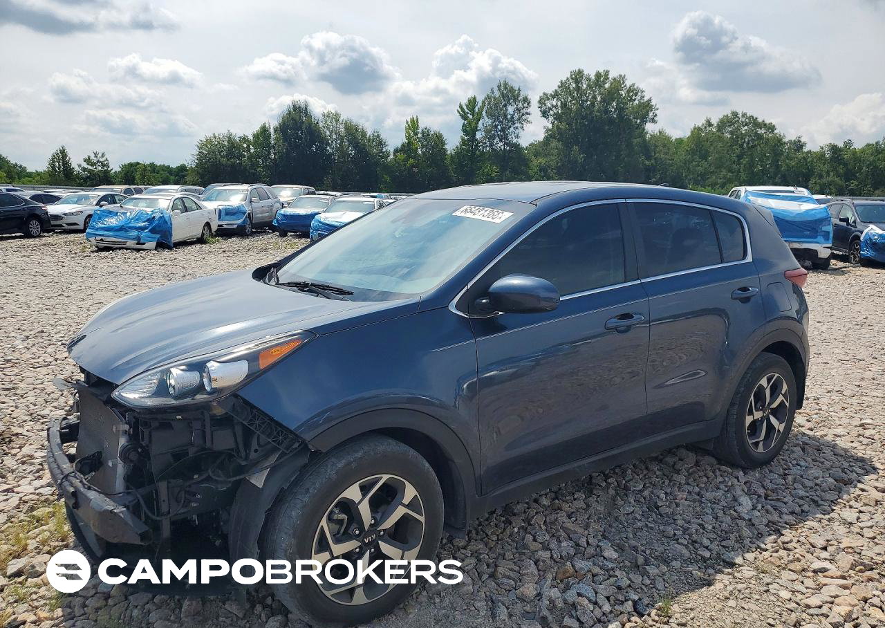 2022 Kia Sportage Lx, daño Frontal, Copart lote 66481366