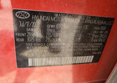2020 Hyundai Santa Fe Sel, uszkodzenie: Dachowanie, Copart lot 67475675, zdjęcie 13 z 13