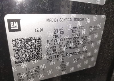 2021 Gmc Sierra 1500 4wd  Short Box Slt, uszkodzenie: Prawy przód, Iaai lot 45602518, zdjęcie 9 z 17
