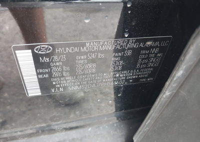 2023 Hyundai Santa Fe Sel, пошкодження: Передня частина, Iaai лот 45536712, фото 9 з 16