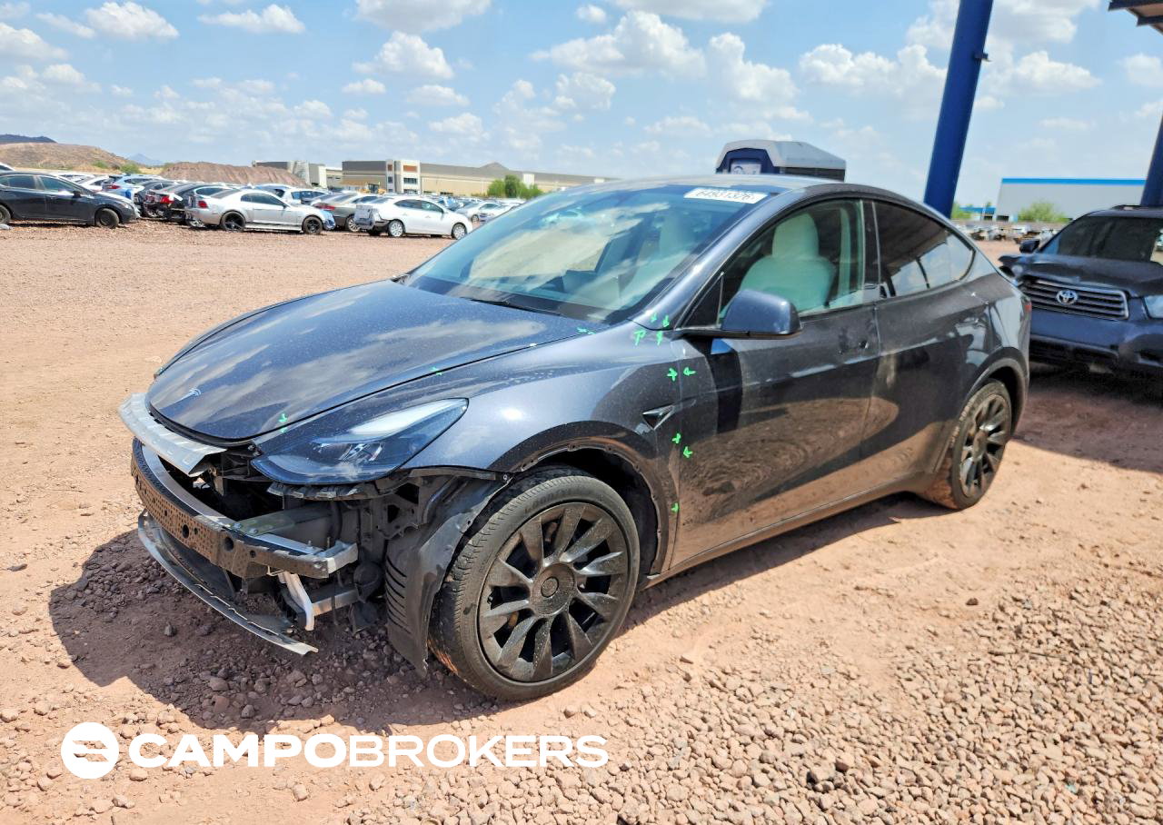 2024 Tesla Model Y, daño Frontal, Copart lote 64931326