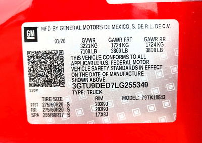2020 Gmc Sierra K1500 Slt, daño Frontal, Copart lote 66941426, foto 13 de 15