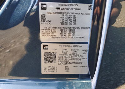 2024 Chevrolet Silverado K1500 Custom, Front End damage, Copart lot 62047476, photo 12 of 12