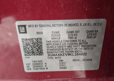 2019 Chevrolet Equinox Lt, uszkodzenie: Przód, Iaai lot 45717585, zdjęcie 9 z 16