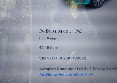 2019 Tesla Model X 100d/75d/long Range, uszkodzenie: Lewy tył, Iaai lot 45799062, zdjęcie 14 z 15
