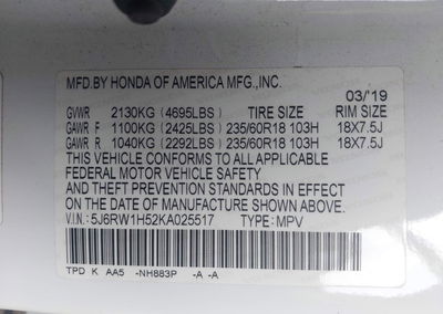 2019 Honda Cr-v Ex, uszkodzenie: Przód, Iaai lot 45694836, zdjęcie 9 z 16