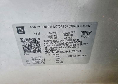 2019 Chevrolet Silverado Ld C1500 Custom, daño Abolladuras/rayones menores, Copart lote 62439576, foto 12 de 12