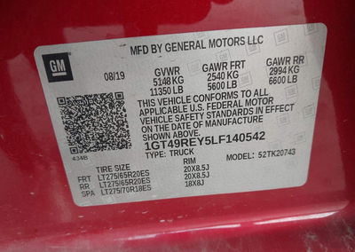 2020 Gmc Sierra 2500hd 4wd  Standard Bed Denali, Front End damage, Iaai lot 45287250, photo 9 of 15