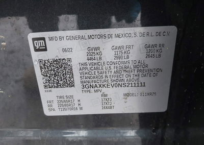 2022 Chevrolet Equinox Fwd Lt, uszkodzenie: Prawy przód, Iaai lot 45001263, zdjęcie 9 z 18