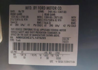 2020 Ford Transit Connect Xl Passenger, пошкодження: Normal Wear & Tear, Iaai лот 45565015, фото 9 з 16