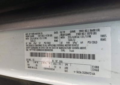 2019 Ford Transit-150, uszkodzenie: Przód, Iaai lot 45843790, zdjęcie 9 z 21
