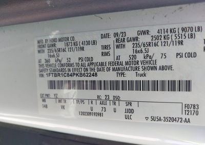 2023 Ford Transit-250, uszkodzenie: Tył, Iaai lot 45744498, zdjęcie 9 z 16