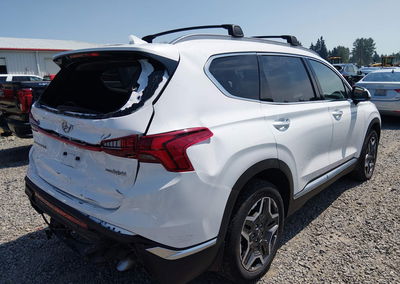 2023 Hyundai Santa Fe Hybrid Limited, daño Trasero, Iaai lote 45666456, foto 4 de 19
