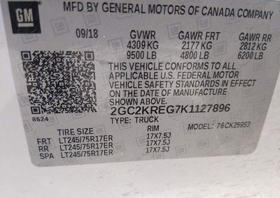 2019 Chevrolet Silverado 2500hd Wt, daño Normal Wear & Tear, Iaai lote 45789102, foto 9 de 16
