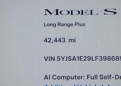 2020 Tesla Model S Long Range Dual Motor All-wheel Drive/long Range Plus Dual Motor All-wheel Drive, uszkodzenie: Normal