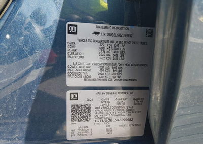 2024 Gmc Sierra 1500 4wd  Short Box Denali, uszkodzenie: Przód, Iaai lot 45513454, zdjęcie 9 z 17