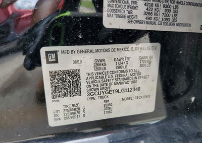 2020 Chevrolet Silverado K1500 Ltz, daño Vandalismo, Copart lote 52874156, foto 12 de 14