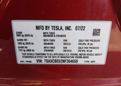 2022 Tesla Model X Plaid Tri Motor All-wheel Drive, пошкодження: Передня частина, Iaai лот 45241844, фото 9 з 14