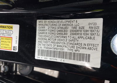 2023 Honda Cr-v Ex-l Awd, daño Theft, Iaai lote 44740080, foto 9 de 16