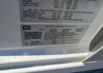 2024 Gmc Sierra K1500 Elevation-l, daño Trasero, Copart lote 63652966, foto 12 de 12