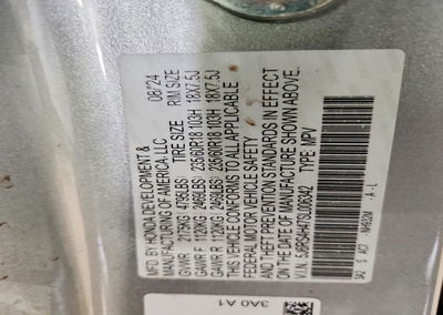 2025 Honda Cr-v Ex, daño Vandalismo, Copart lote 62316246, foto 13 de 13