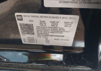 2023 Gmc Sierra 1500 4wd  Short Box Slt, Front End damage, Iaai lot 45659943, photo 9 of 18