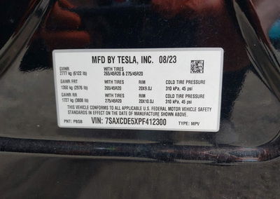 2023 Tesla Model X Dual Motor All-wheel Drive/standard Range, uszkodzenie: Przód, Iaai lot 45495673, zdjęcie 9 z 14