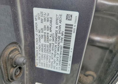 2021 Honda Cr-v Ex, daño Abolladuras/rayones menores, Copart lote 63421606, foto 13 de 13