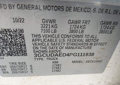 2023 Chevrolet Silverado 1500 4wd  Short Bed Wt, пошкодження: Normal Wear & Tear, Iaai лот 45956847, фото 9 з 16