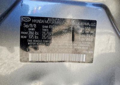 2019 Hyundai Santa Fe Ultimate 2.0t, uszkodzenie: Bok, Copart lot 61885736, zdjęcie 13 z 13
