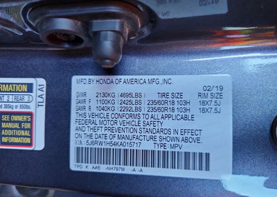 2019 Honda Cr-v Ex, uszkodzenie: Przód, Copart lot 62456146, zdjęcie 14 z 14