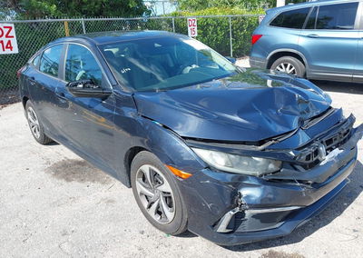 2020 Honda Civic Lx, daño Frontal, Iaai lote 45138228, foto 17 de 18