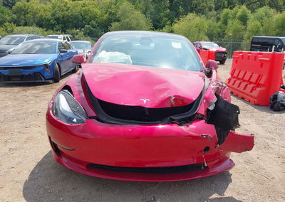2023 Tesla Model 3 Long Range Dual Motor All-wheel Drive, daño Frontal, Iaai lote 45718112, foto 10 de 14