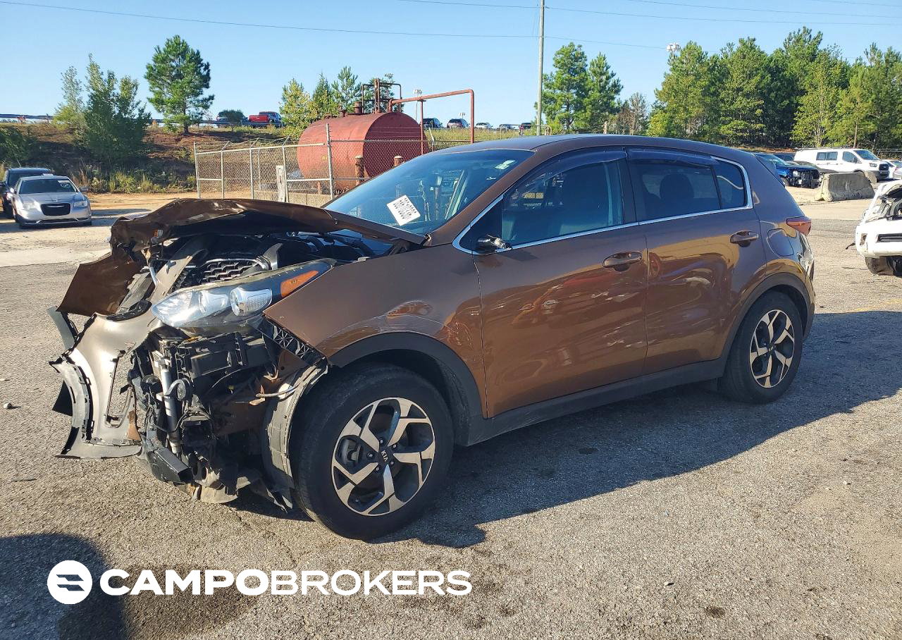 2021 Kia Sportage Lx, daño Frontal, Copart lote 68610336