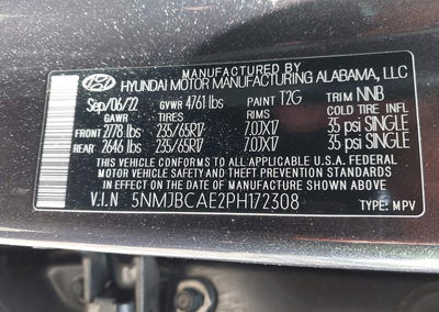 2023 Hyundai Tucson Sel, uszkodzenie: Prawy bok, Iaai lot 45582705, zdjęcie 9 z 17
