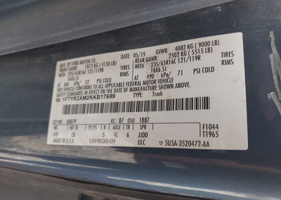 2019 Ford Transit-250, uszkodzenie: Left & Right Side, Iaai lot 45971389, zdjęcie 9 z 16