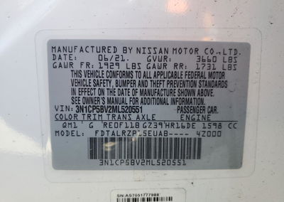 2021 Nissan Kicks S, uszkodzenie: Przód, Copart lot 90220095, zdjęcie 13 z 13