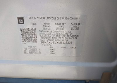 2021 Chevrolet Equinox Awd Lt, uszkodzenie: Left & Right Side, Iaai lot 45689643, zdjęcie 9 z 16
