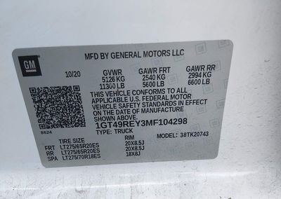 2021 Gmc Sierra 2500hd 4wd  Standard Bed Denali, Rear damage, Iaai lot 45498272, photo 8 of 15