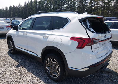 2023 Hyundai Santa Fe Hybrid Limited, daño Trasero, Iaai lote 45666456, foto 3 de 19