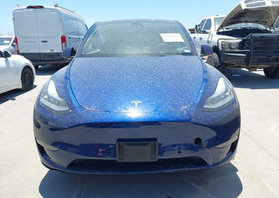 2022 Tesla Model Y Long Range Dual Motor All-wheel Drive, Right Side damage, Iaai lot 45143214, photo 12 of 16