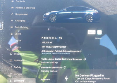 2021 Tesla Model S Long Range Dual Motor All-wheel Drive, uszkodzenie: Lewy tył, Iaai lot 45735736, zdjęcie 7 z 20