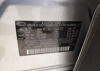 2020 Hyundai Santa Fe Se, uszkodzenie: Przód, Iaai lot 45540616, zdjęcie 9 z 16