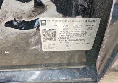 2019 Gmc Sierra K1500 Slt, Side damage, Copart lot 64532846, photo 12 of 12