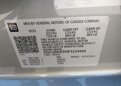 2023 Chevrolet Silverado 1500 4wd  Short Bed Rst, daño Frontal, Iaai lote 45541031, foto 9 de 17