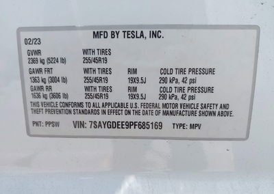 2023 Tesla Model Y Awd/long Range Dual Motor All-wheel Drive, uszkodzenie: Przód, Iaai lot 44473903, zdjęcie 9 z 19