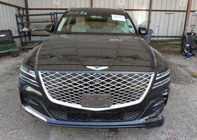 2022 Genesis Gv80 3.5t Awd, daño Frontal izquierdo, Iaai lote 45676868, foto 12 de 16