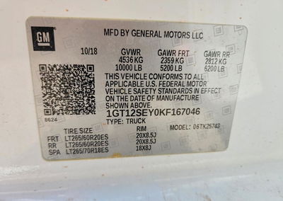 2019 Gmc Sierra K2500 Denali, daño Frontal, Copart lote 62464906, foto 12 de 12