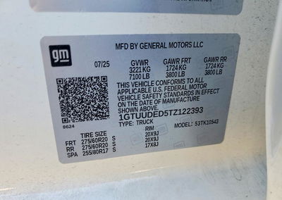 2026 Gmc Sierra K1500 Slt, uszkodzenie: Tył, Copart lot 62275296, zdjęcie 13 z 15